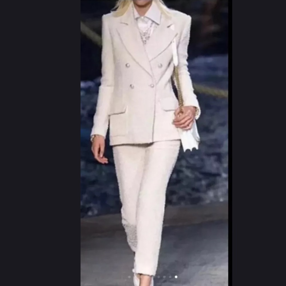 SOLD Chanel Tweed Blazer and pants set